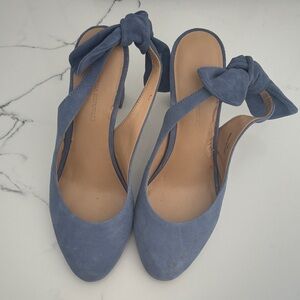 Banana Republic Blue Suede Heels